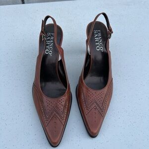 Franco Sarto Brown  Slingback Heels